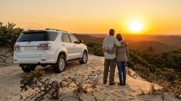 Pôr do Sol no Litoral Sul 4x4
